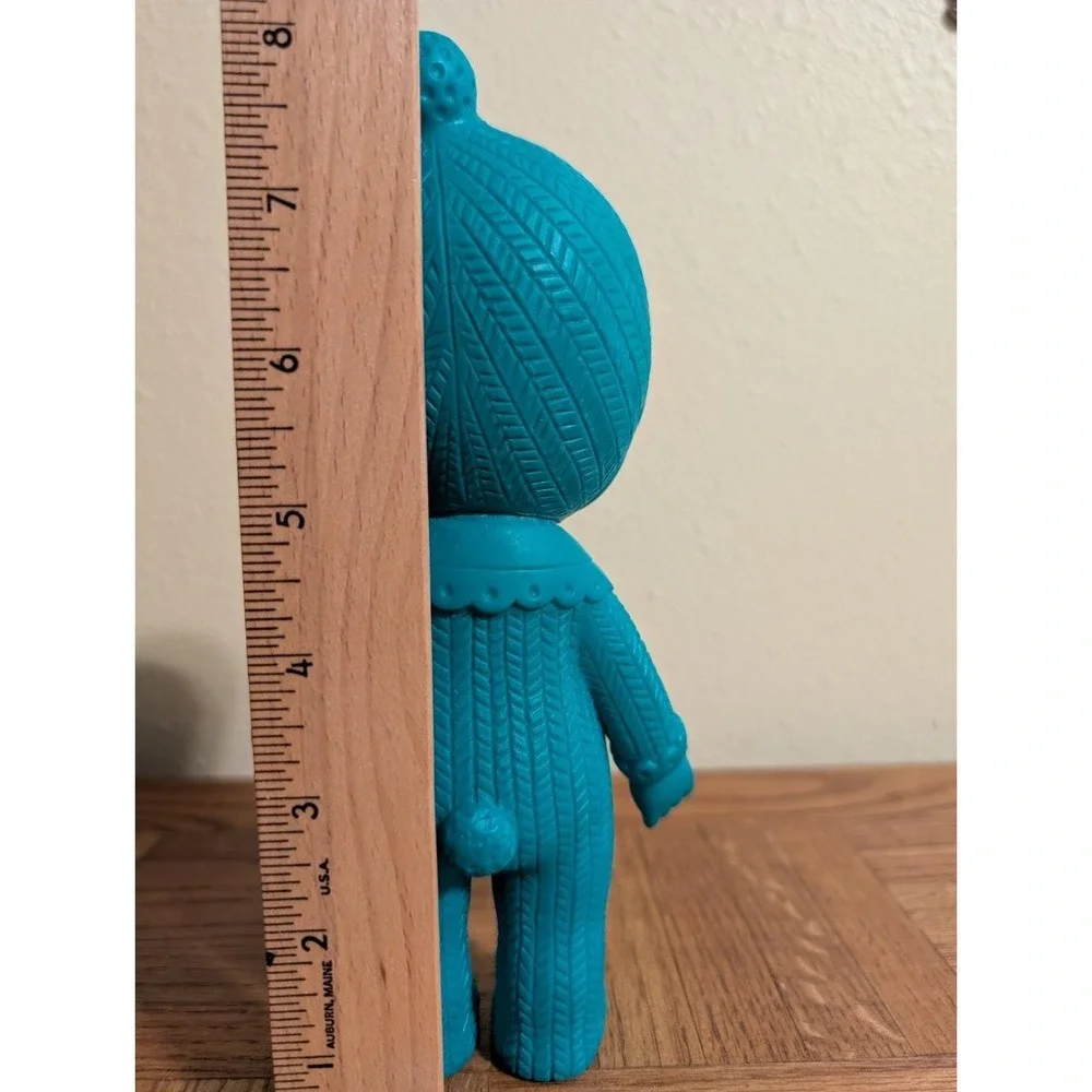 Charmy‎ Chan Doll Kodama Sangyo Toy Co. Japan Turquoise With Pom Pom Retro Style